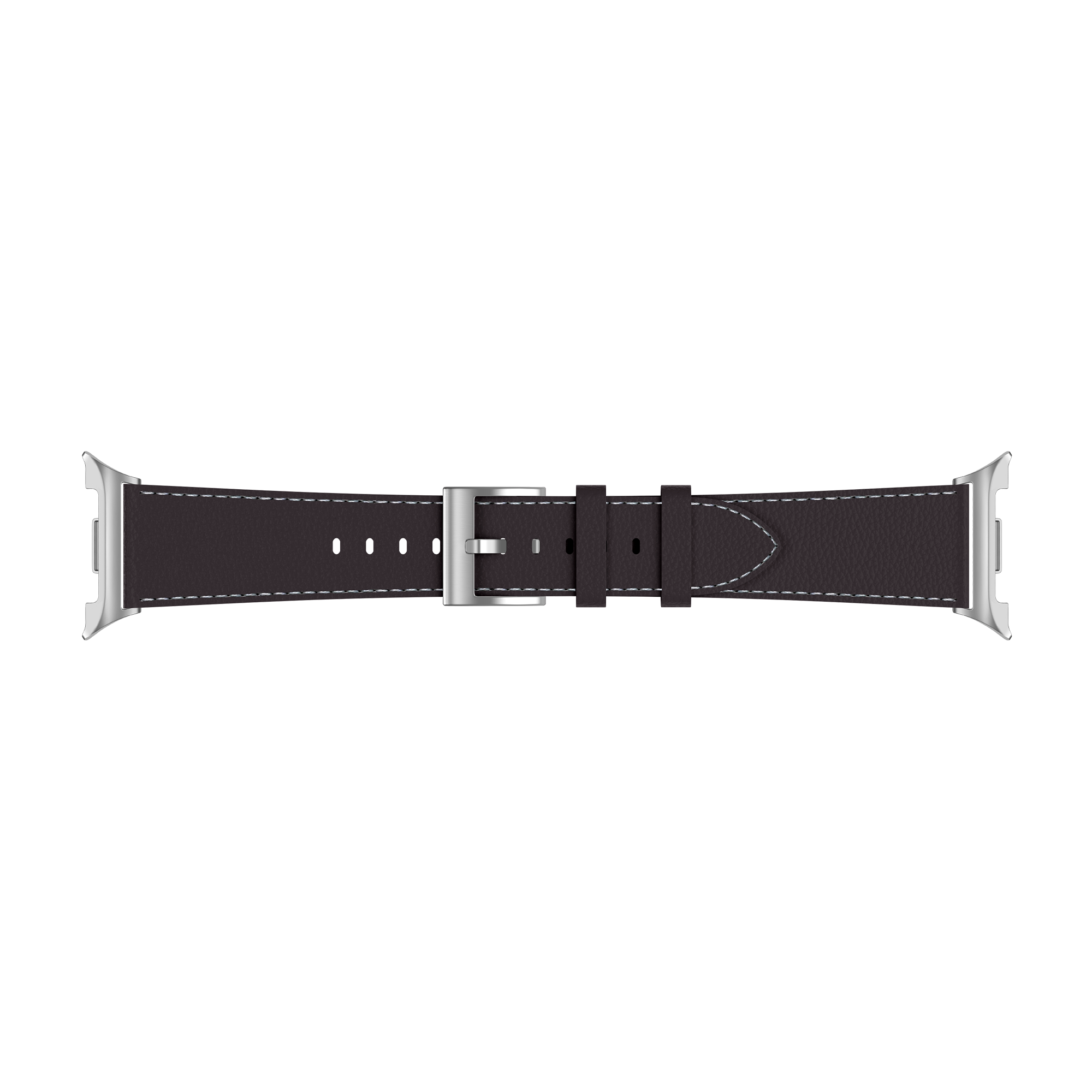 Samsung Galaxy Watch 8 - 44mm Gebürstetes Lederarmband (Kaffee Braun)