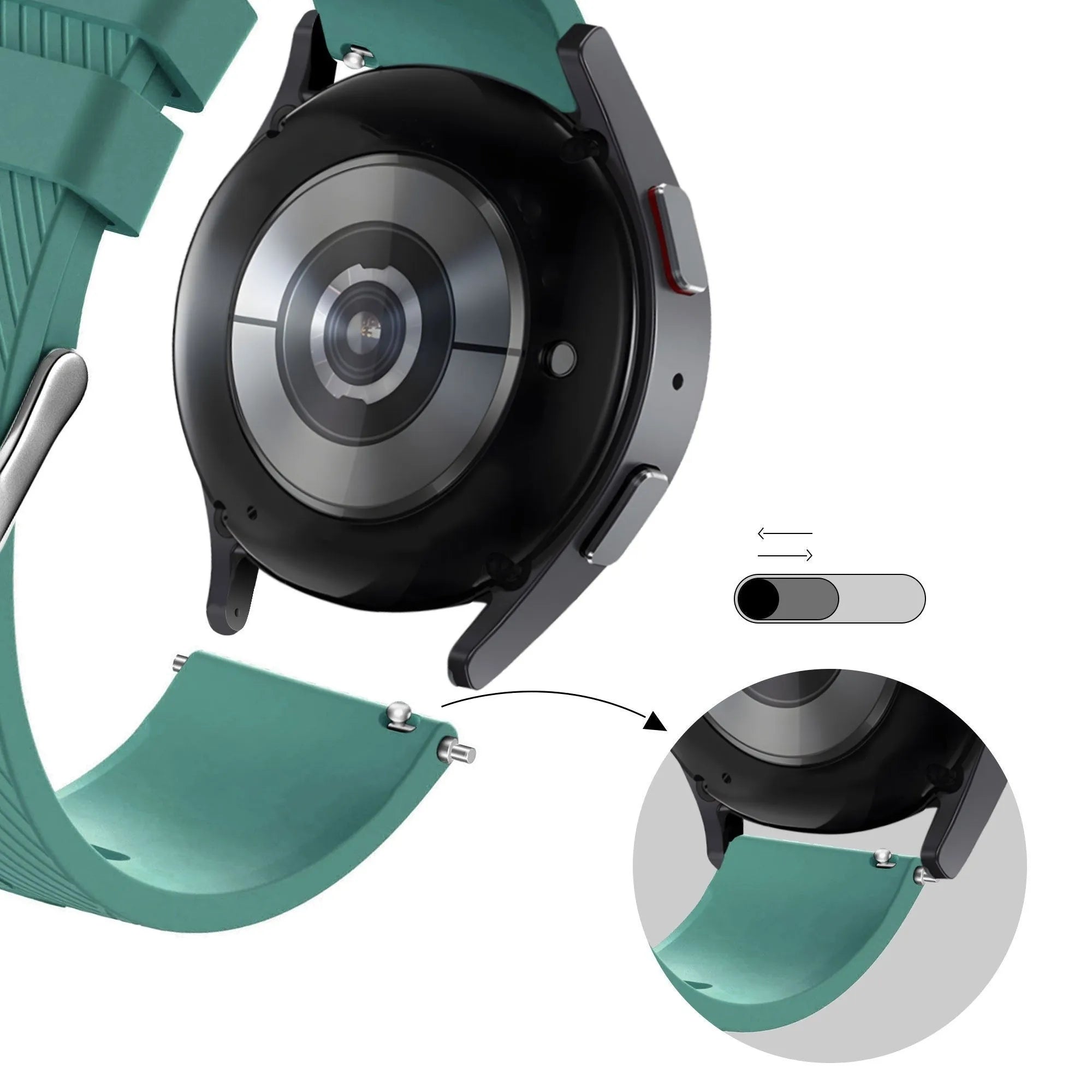 Bandz Coros Apex 2 Silikonarmband 'Deluxe' (Kieferngrün)