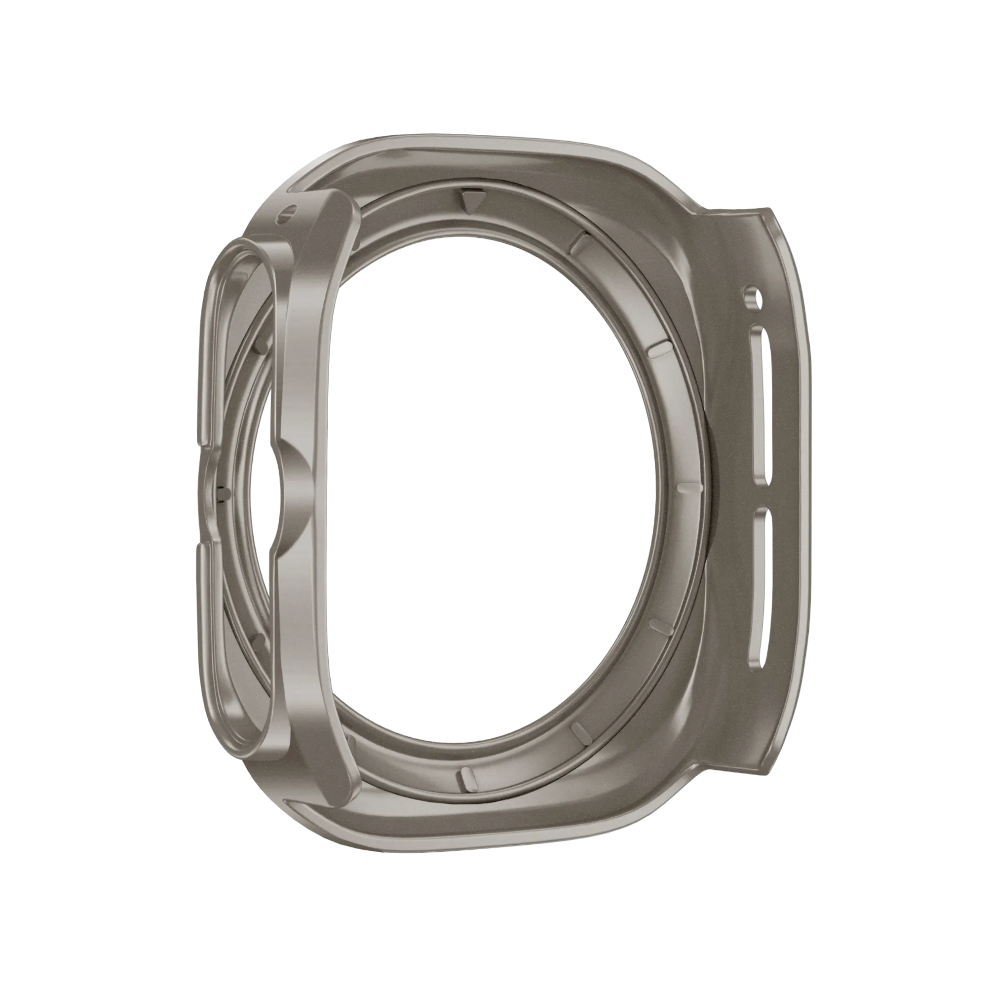Bandz Samsung Galaxy Watch Ultra Bezel PC Case (Titanium with Orange)
