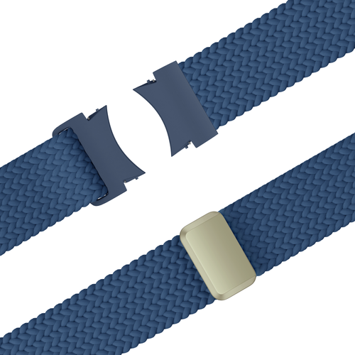 Bandz Samsung Galaxy Watch 4 40mm Geflochtenes Armband 'Easy Fit' (Blau)