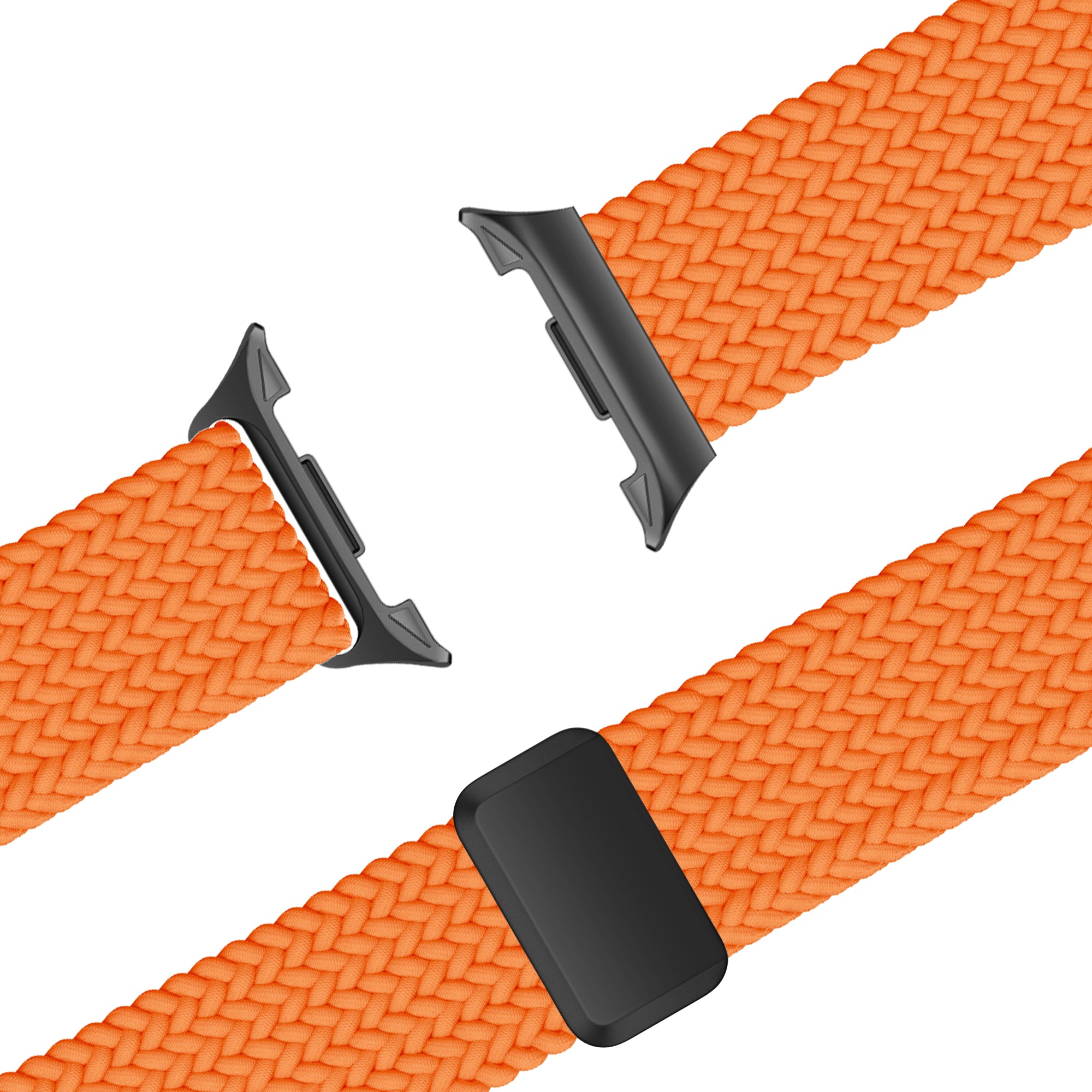 Bandz Samsung Galaxy Watch 8 - 44mm Magnetisches Geflochtenes Armband (Orange)