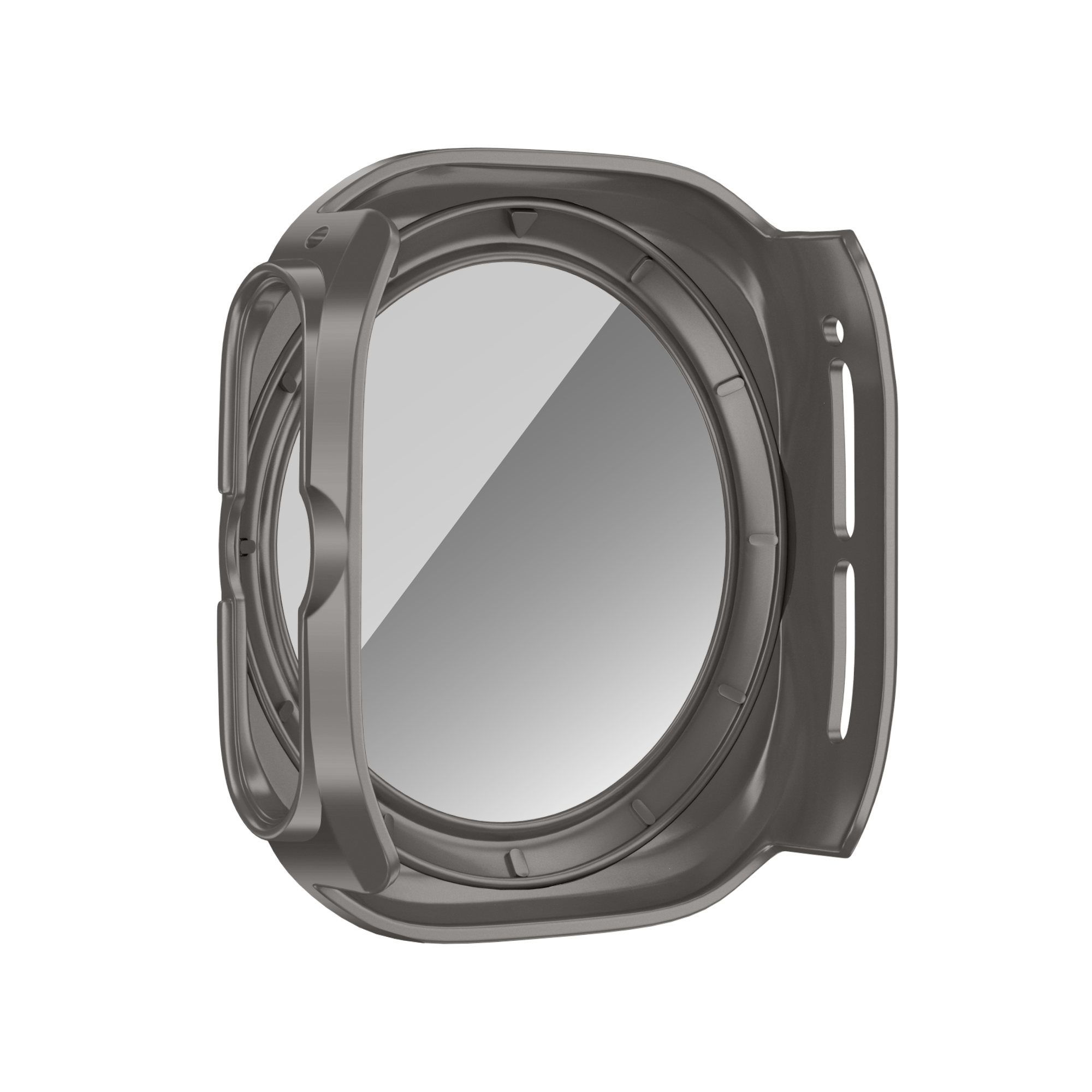 Bandz Samsung Galaxy Watch Ultra PC-Gehäuse mit Glass (Titan Grau)