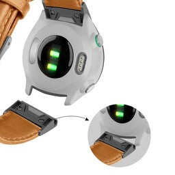 Bandz Garmin Instinct E - 45mm Lederarmband (Braun)