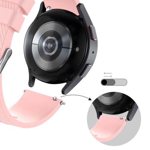 Bandz Redmi Watch 5 Active Silikonarmband 'Deluxe' (Rosa)