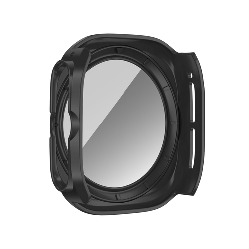 Bandz Samsung Galaxy Watch Ultra PC-Gehäuse mit Glass (Schwarz)