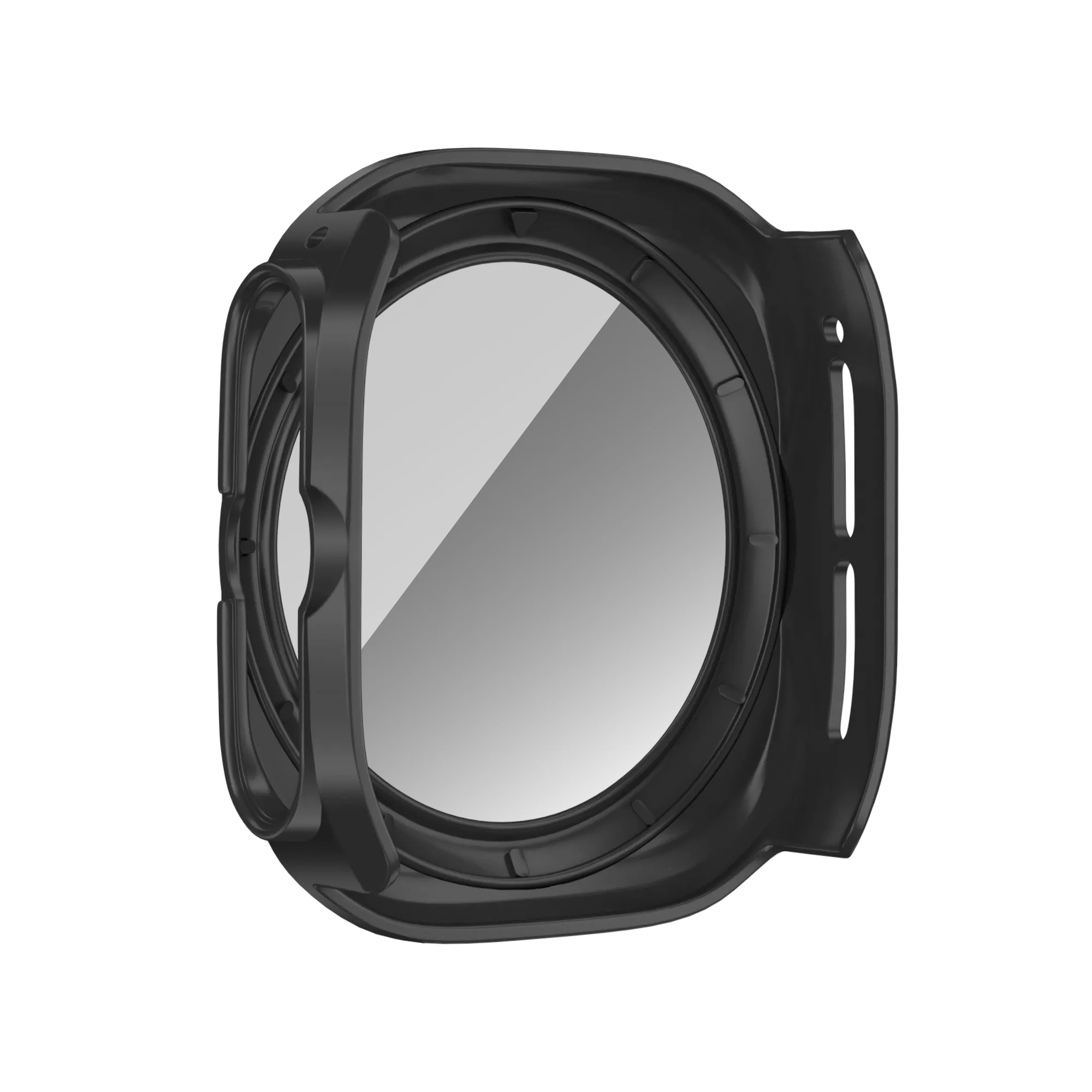 Bandz Samsung Galaxy Watch Ultra PC-Gehäuse mit Glass (Schwarz)