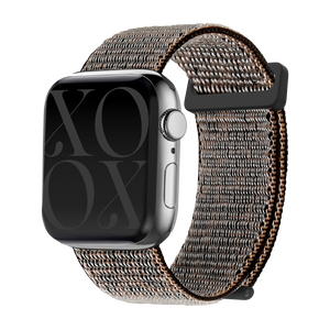 xoxo Wildhearts Apple Watch Nylonarmband (Schwarz Leopard)