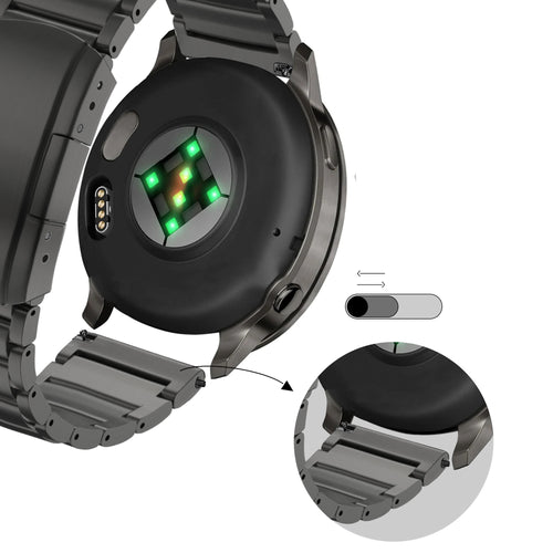 Bandz Garmin Approach S12 Titan Gliederarmband (Schwarz)