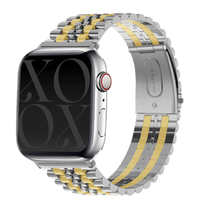 xoxo Wildhearts Apple Watch Stahlarmband (Silber/Gold)