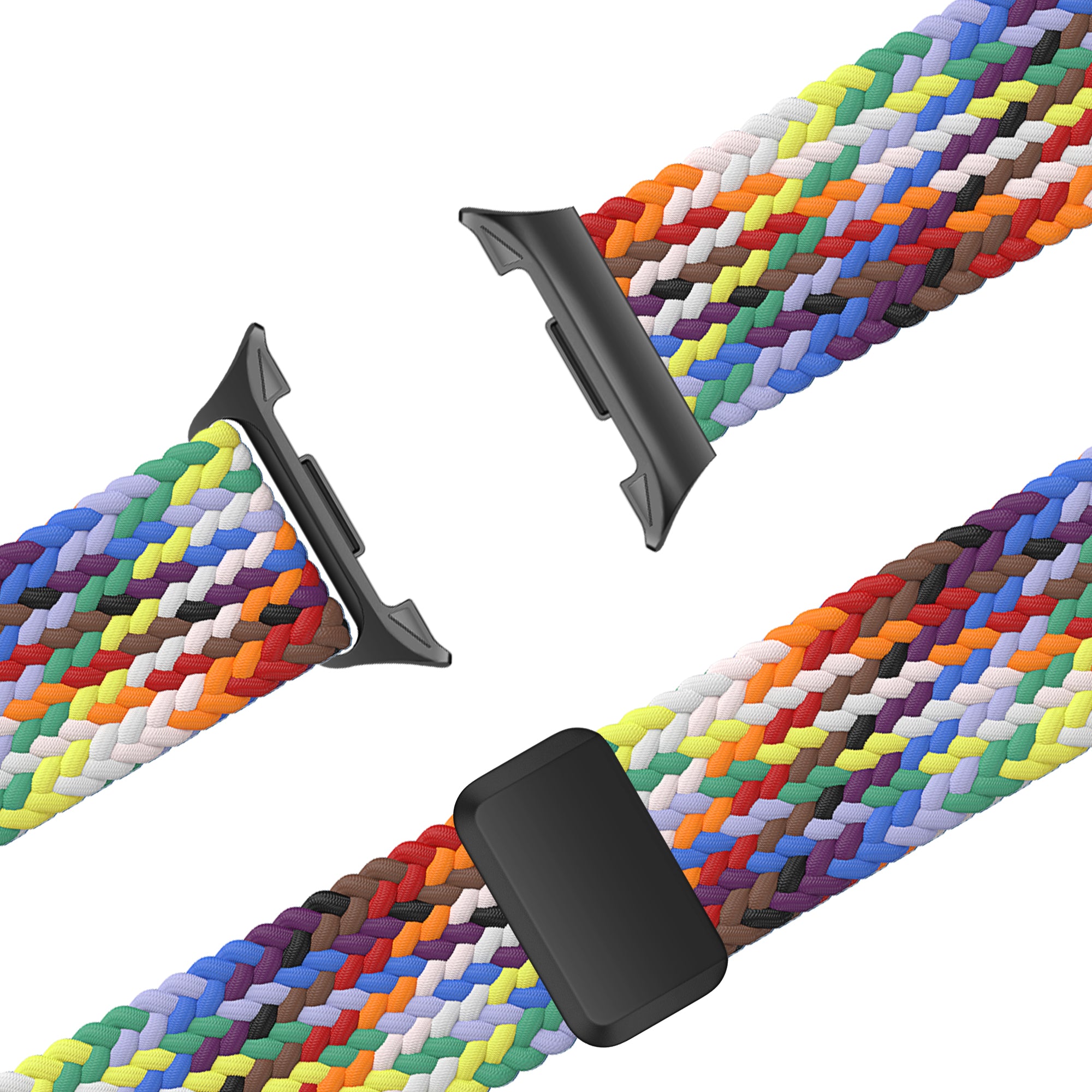 Bandz Samsung Galaxy Watch 8 - 44mm Magnetisches Geflochtenes Armband (Farbenfroh)