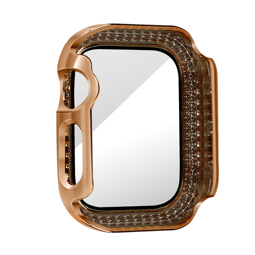 Bandz Apple Watch 10/11 - 42mm Diamond Case with Glass (Rose Gold)