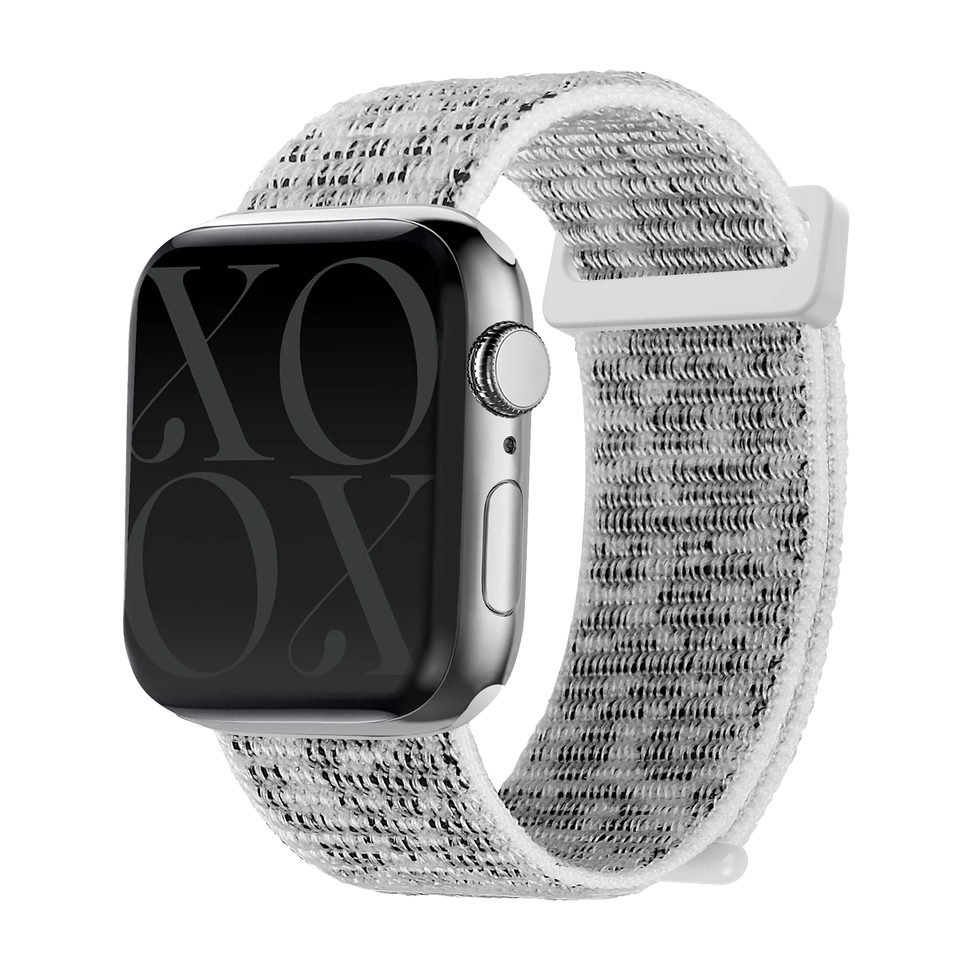 xoxo Wildhearts Apple Watch Nylonarmband (Weiß Leopard)