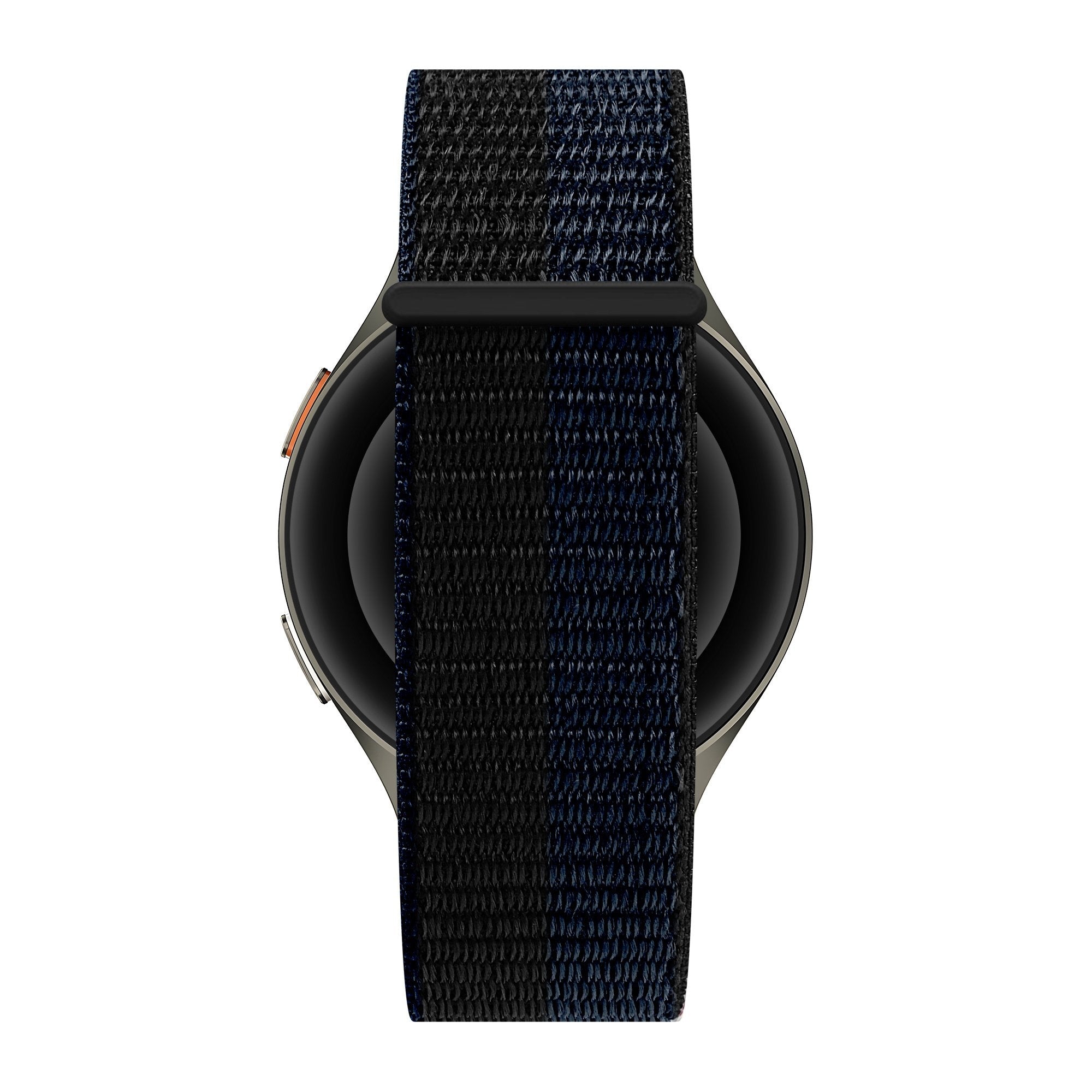 Bandz Samsung Galaxy Watch 4 - 40mm Nylonarmband 'Easy Fit' (Schwarz/Blau)
