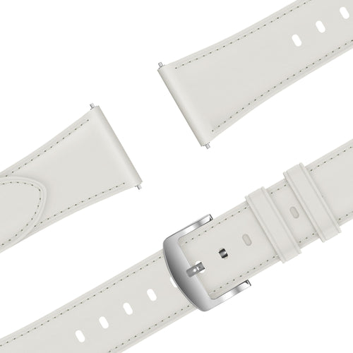 Bandz Oppo Watch X2 Mini Lederarmband 'Easy Fit' (Weiß)