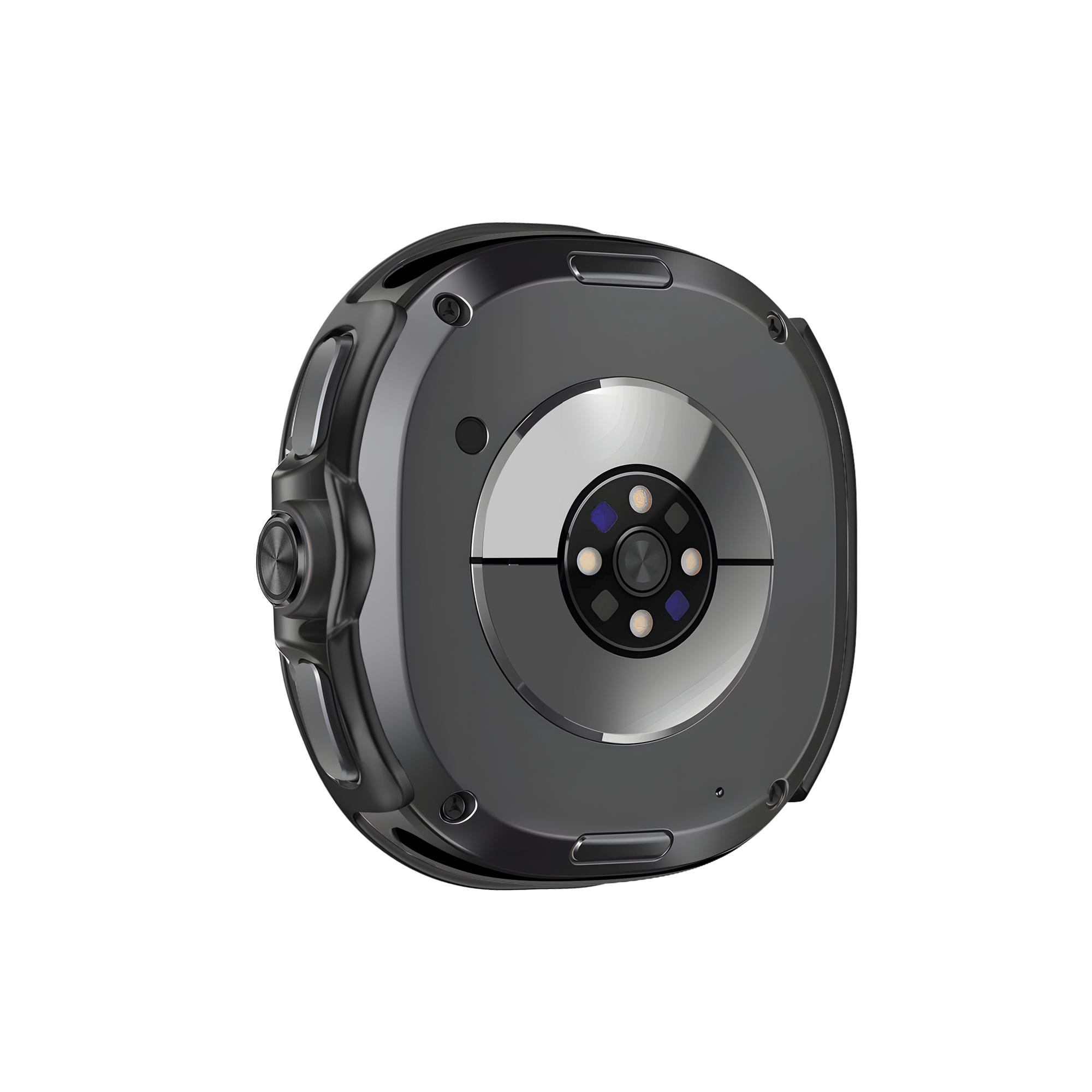 Bandz Samsung Galaxy Watch 8 Classic Bezel Cover with Glass (Black/Orange)