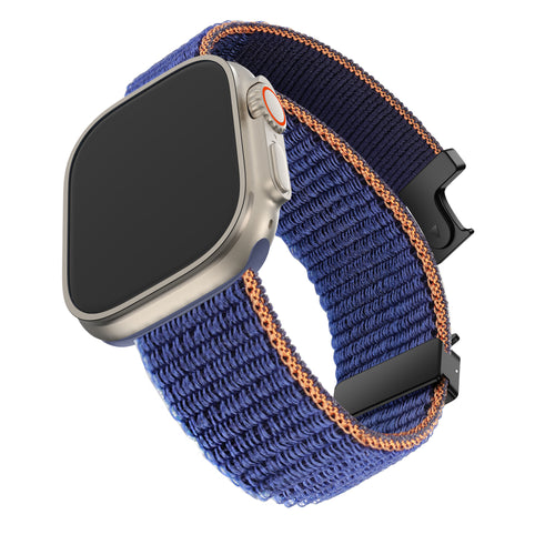 Bandz Apple Watch Ultra Nylonarmband 'Classic' mit P-Schnalle (Dunkelblau)