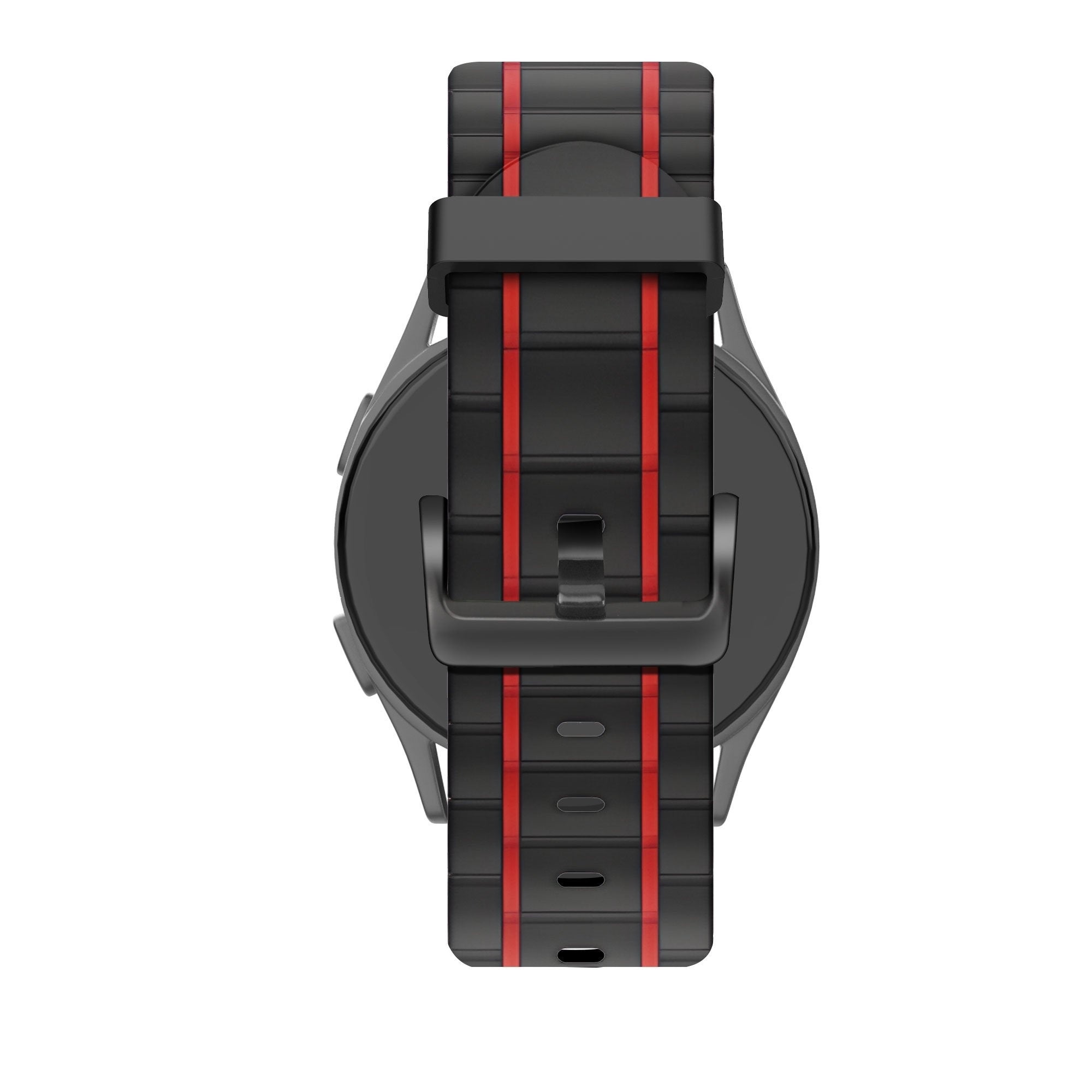 Bandz OnePlus Watch 3 Sportarmband gestreift (Schwarz/Rot)
