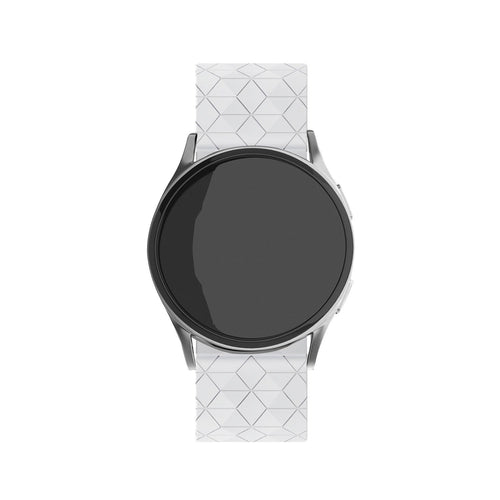 Suunto 9 Peak Pro Silikonarmband Sechseck (weiß)