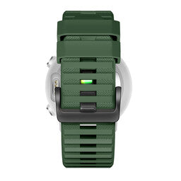 Bandz Garmin Instinct 3 - 50mm Silikonarmband mit Schnalle (Dunkelgrün)