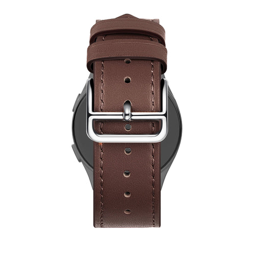 Bandz Huawei Watch GT 5 - 46mm Lederarmband 'Deluxe' (Braun)
