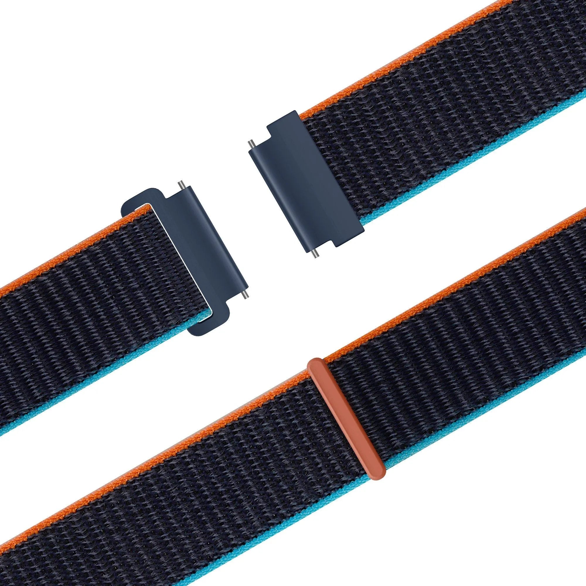 Bandz Oppo Watch X2 Nylonarmband 'Easy Fit' (Dunkel Blau Mix)