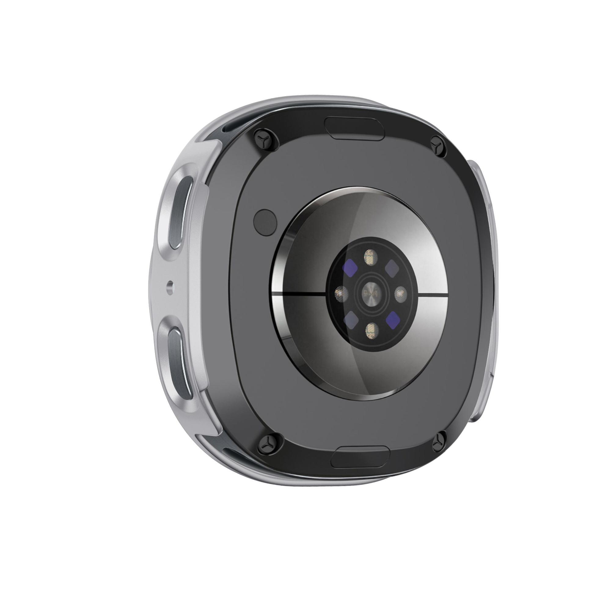 Bandz Samsung Galaxy Watch 8 - 44mm PC Cover with Glass (Silver)