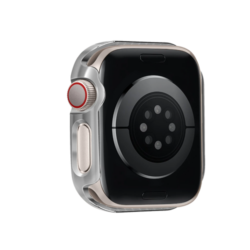 Bandz Apple Watch 10/11 - 42mm Diamond Hülle mit Glass (Silber)