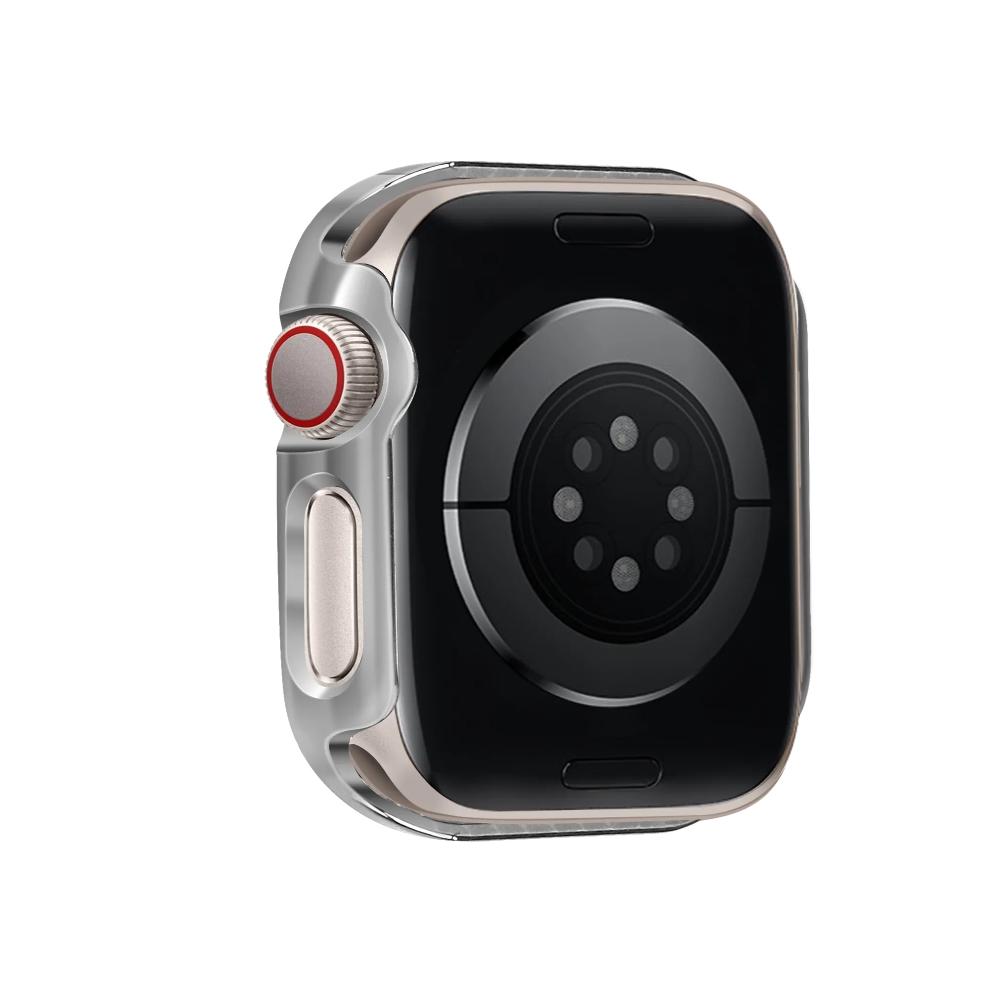 Bandz Apple Watch 10/11 - 42mm Diamond Hülle mit Glass (Silber)