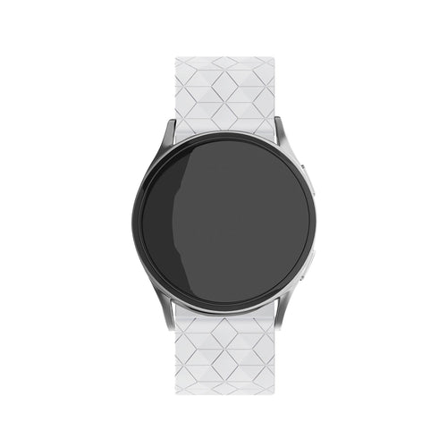 Suunto vertikales Silikonarmband mitHexa -Armband (weiß)