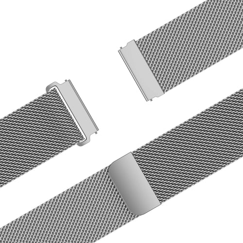 Bandz Huawei Watch GT 2 - 46mm 'One Push' Milanese Armband (Silber)
