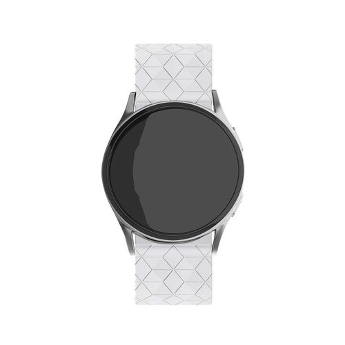 Suunto 9 Peak Silikonarmband Sechseck (weiß)