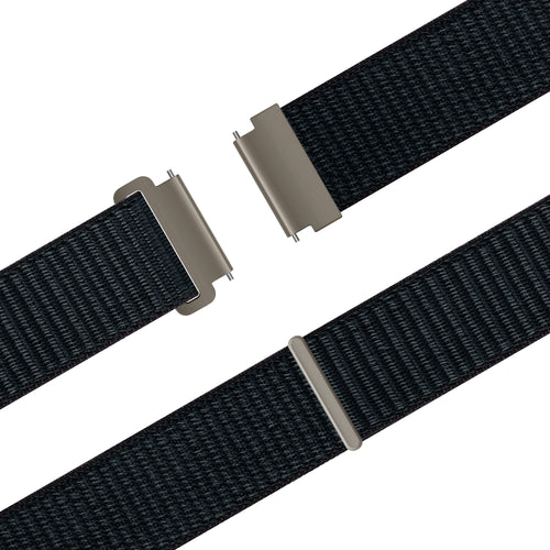Bandz OnePlus Watch 3 Nylonarmband 'Easy Fit' (Grau/Blau)