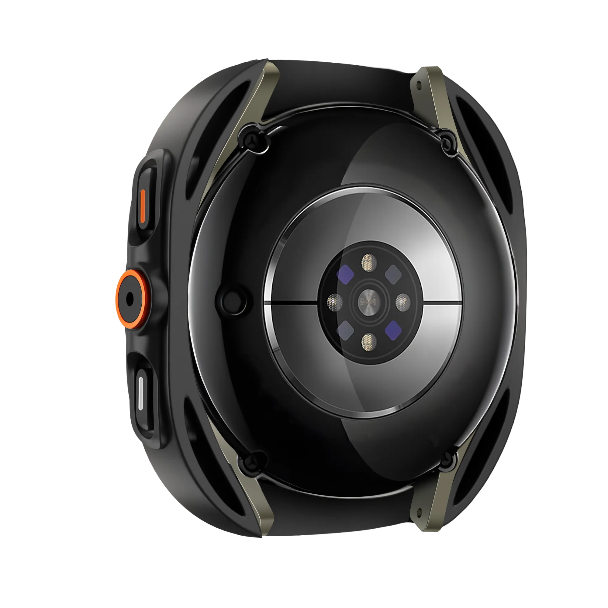 Bandz Samsung Galaxy Watch 7 - 44mm Square PC-Gehäuse mit Glass (Schwarz)