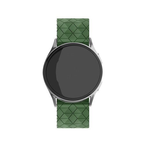 Amazfit Bip U (Pro) Hexa Silikonarmband (Armeegrün)