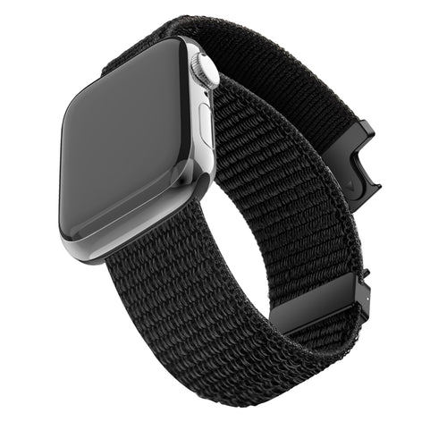 Bandz Apple Watch Ultra Nylonarmband 'Classic' mit P-Schnalle (Schwarz)