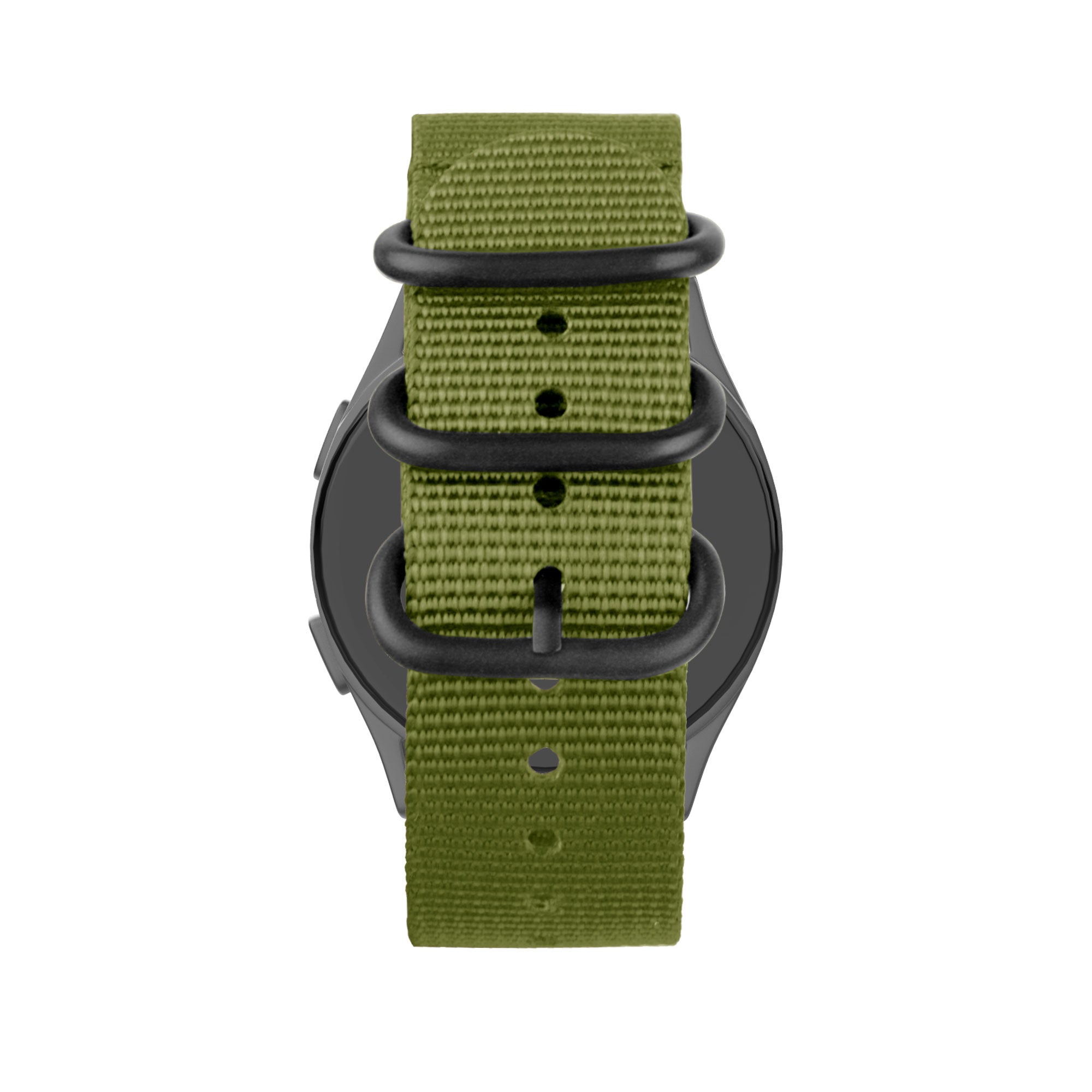 Bandz Garmin Vivomove Trend Nylonarmband mit Schnalle (Grün)