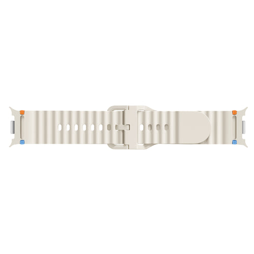 Samsung Galaxy Watch 8 Classic Wave Silicone Strap (Starlight)