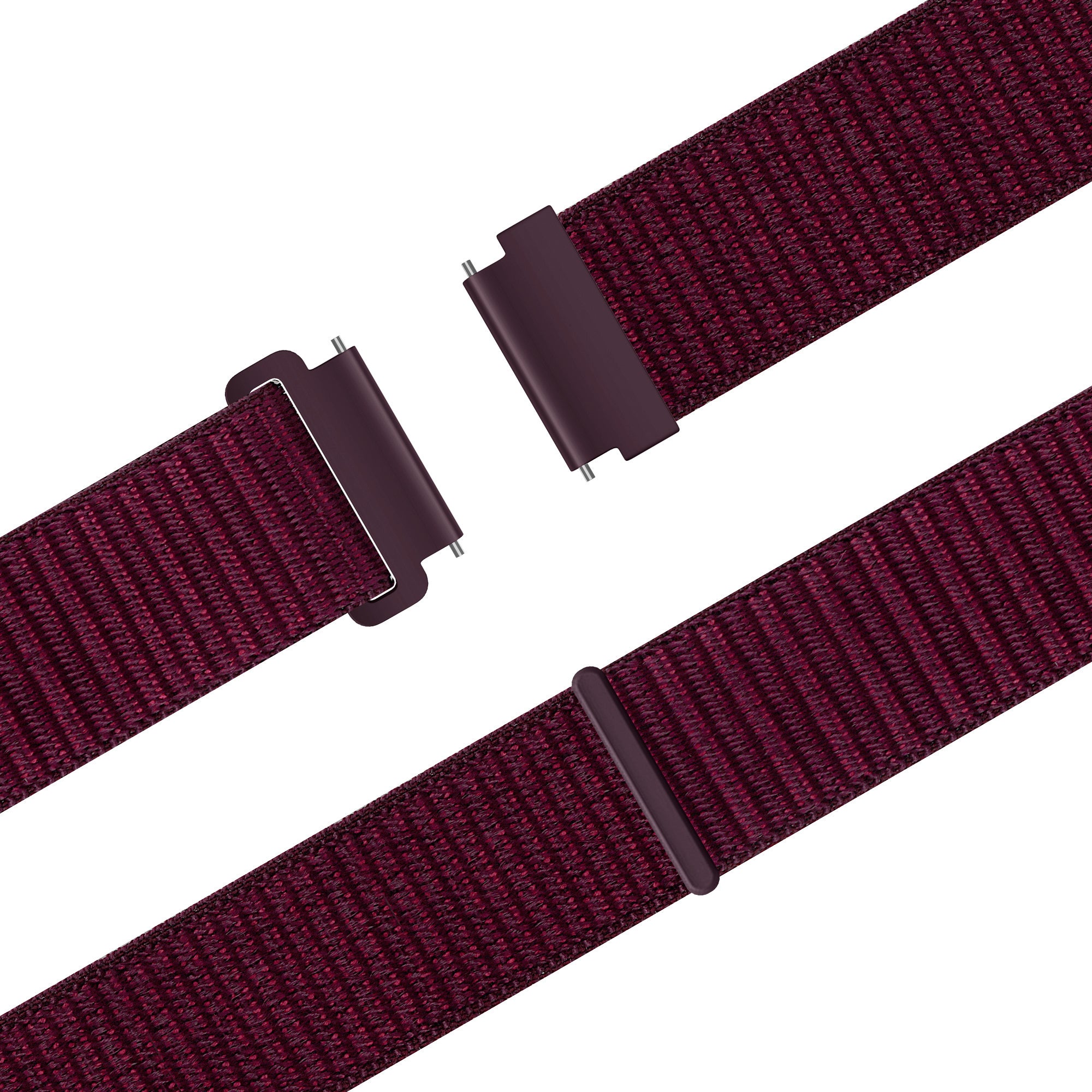 Bandz Samsung Galaxy Watch 7 - 44mm Nylonarmband 'Easy Fit' (Plum)