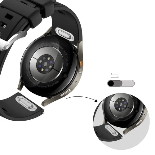 Bandz Xiaomi Watch 2 Pro Silikonarmband 'Easy Fit' (Schwarz)