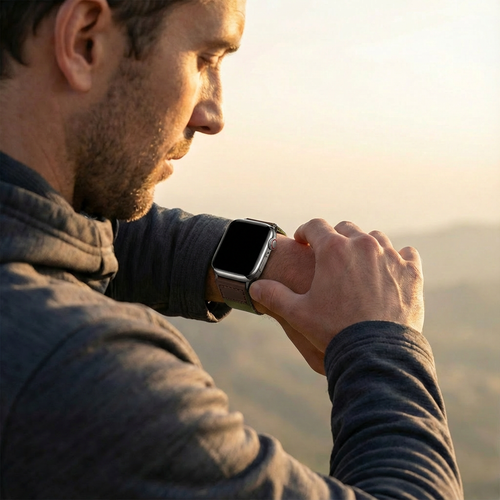 Apple Watch Canvas Armband (Armee Grün)