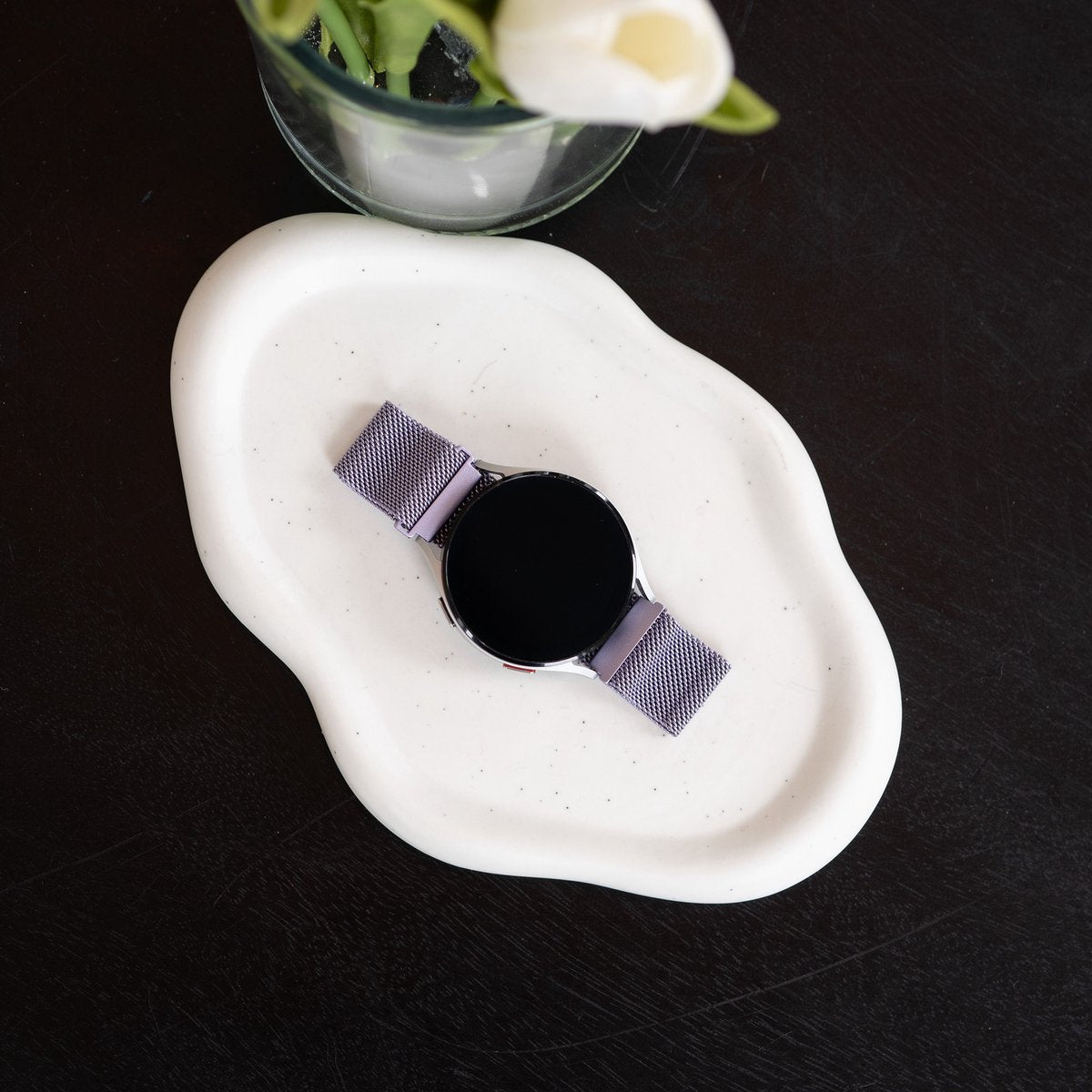 Samsung Galaxy Watch 4 Classic 42mm Milanese-Armband (Hellviolett)