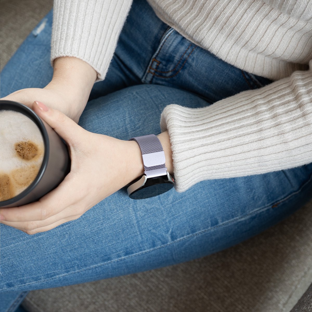 Samsung Galaxy Watch 4 Classic 42mm Milanese-Armband (Hellviolett)