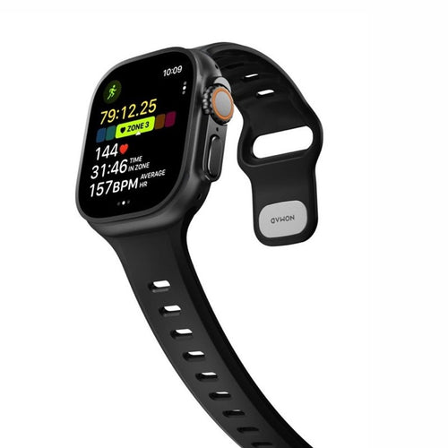 Nomad Apple Watch Silikon Tempo Armband (Schwarz)