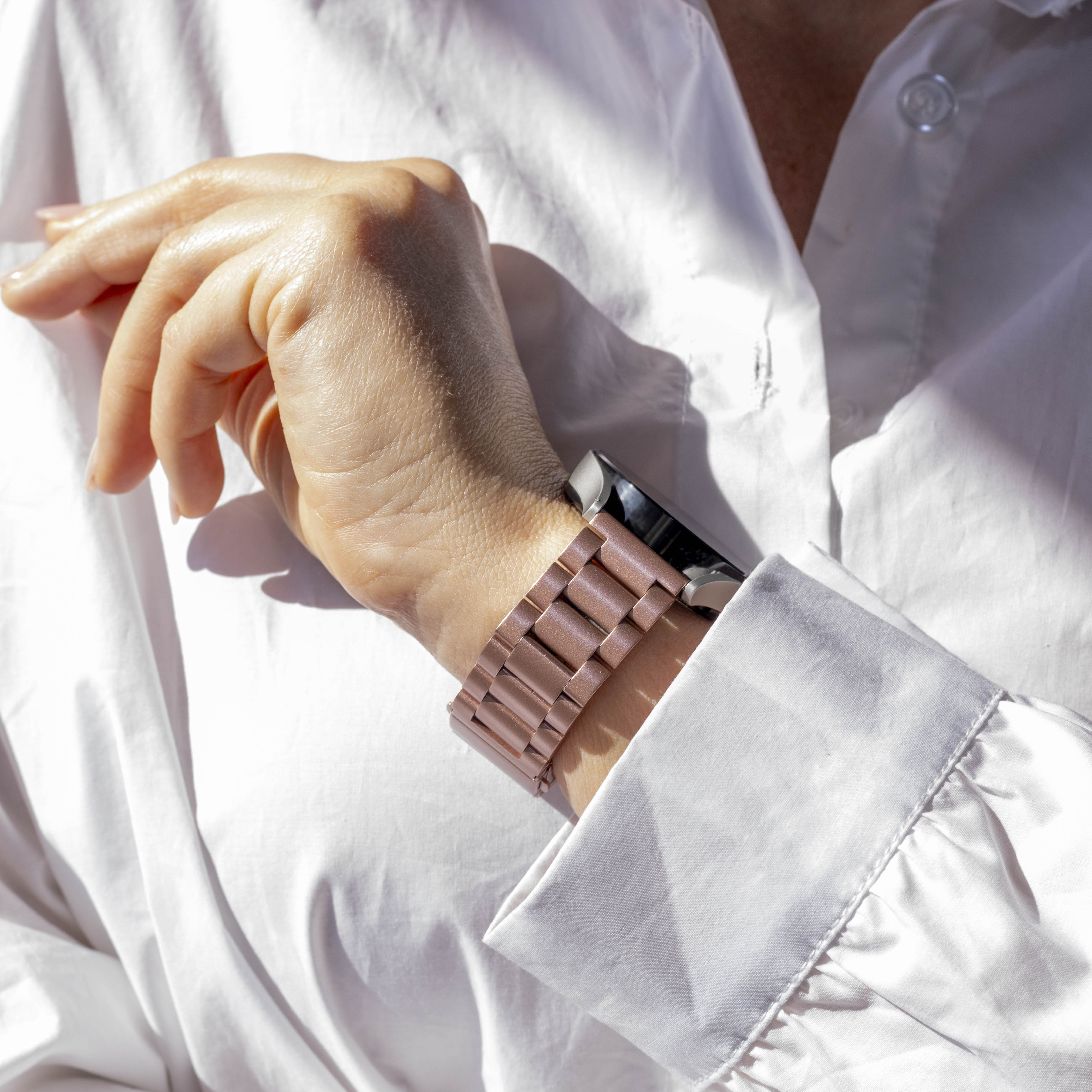 Samsung Galaxy Watch 4 Classic 46mm Stahlarmband (Rosa)