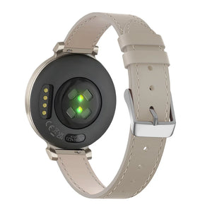 Uhrenarmband Leder 14mm - Schnellverschluss (Beige)