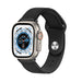 Apple Watch Ultra Leder Hybrid-Armband (Schwarz)