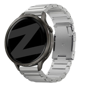 forerunner 255s titanium link band silver