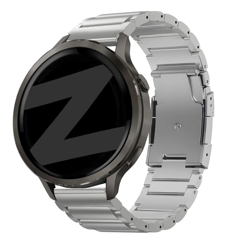 venu 2s titanium link band silver