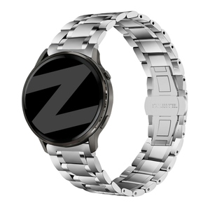 Bandz Garmin Forerunner 265s Steel Link Strap 'Deluxe' (Silver)
