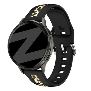 Bandz Amazfit Bip U Dual Leopard Armband (Schwarz)